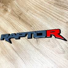 Insignia Raptor Red R 3D, emblema de insignias para portón trasero de guardabarros
 5