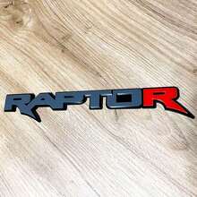 Emblema de Guardabarros y Portón Trasero 3D Rojo Power Truck R_6
