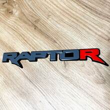 Insignia Raptor Red R 3D, emblema de insignias para portón trasero de guardabarros
 6