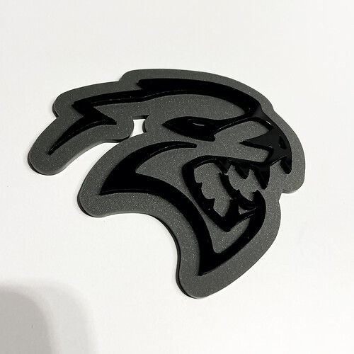 Insignia 3D personalizada, insignias de guardabarros Hellcat Dodge, emblema de puerta trasera, insignia de parrilla delantera
