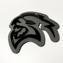 Insignia 3D personalizada, insignias de guardabarros Hellcat Dodge, emblema de puerta trasera, insignia de parrilla delantera
 2