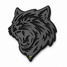 WildCat Style Black Dark Grey Custom Cat Head 3D — Emblema (guardabarros, portón trasero)_2