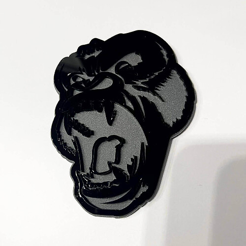 Emblema 3D de Coche Gorilla Enfadado para Guardabarros, Portón Trasero o Parrilla
