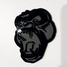 Emblema 3D de Coche Gorilla Enfadado para Guardabarros, Portón Trasero o Parrilla_3