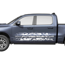 Splash desgastado puertas laterales camión vinilo calcomanías pegatinas gráficos para Dodge RAM 1500 REV
 2