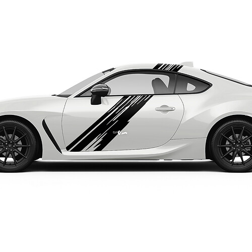 Calcomanías gráficas de rayas laterales para puertas, pegatinas para Toyota JR86 Supra
