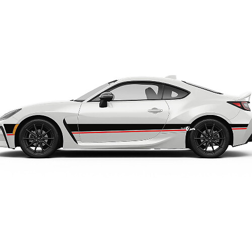 Puertas laterales rayas de carreras calcomanías gráficas pegatinas para Toyota JR86
