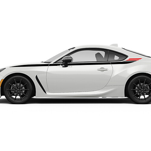 Calcomanías gráficas de rayas de carreras con acento lateral para Toyota JR86
