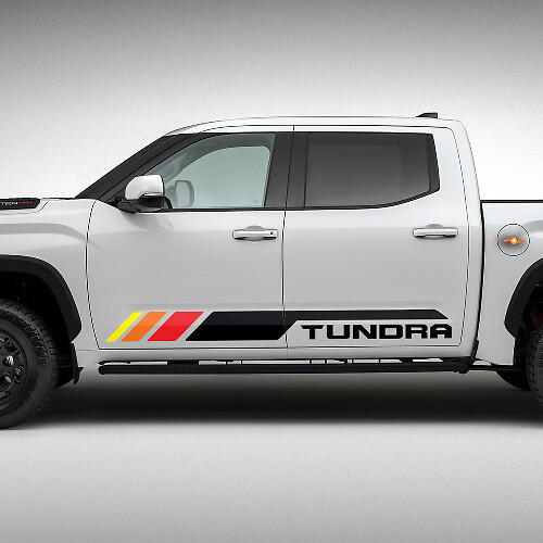 Kit de Pegatinas en Vinilo de Franjas Laterales Heritage para Toyota Tundra