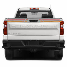 Kit de calcomanías de vinilo con rayas vintage para capó lateral y compuerta trasera para Chevrolet Silverado_3