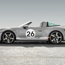 Kit de vinilos laterales con número estilo Heritage para Porsche 911 Targa 4S_2