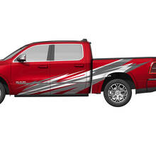 Calcomanías de vinilo para puertas laterales de camión con diseño de camuflaje para Dodge RAM 1500 REV
 2