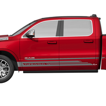 Puertas laterales Rocker Panel Stripes Vinilo Calcomanías Pegatinas Gráficos para Dodge RAM 1500 TUNGSTENO
 2
