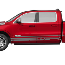 Panel basculante lateral rayas vinilo calcomanías pegatinas gráficos para Dodge RAM 1500 TUNGSTENO 2
 2