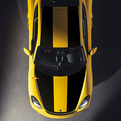 Porsche Cayman GT4 Hood Techo Calcomanías Pegatinas Wrap Graphics
