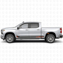 Líneas de Vinilo para Puertas y Paneles Laterales Racing Line para Chevrolet Silverado 1500 T1XX 2019-2026_2