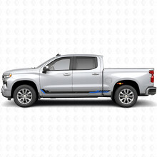 Líneas de Vinilo para Puertas y Paneles Laterales Racing Line para Chevrolet Silverado 1500 T1XX 2019-2026_3