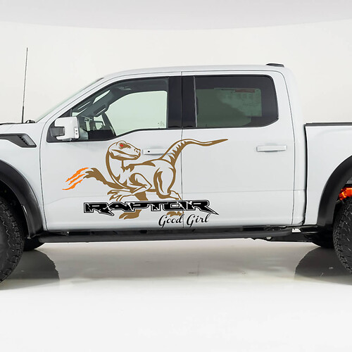 Ford F-150 Raptor Good Girl Side Poors Splash Graphics Side Calcomanías de calcomanías
