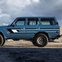 Puertas laterales de rayas retro calcomanías de vinilo para 1988 Toyota Land Cruiser
 2