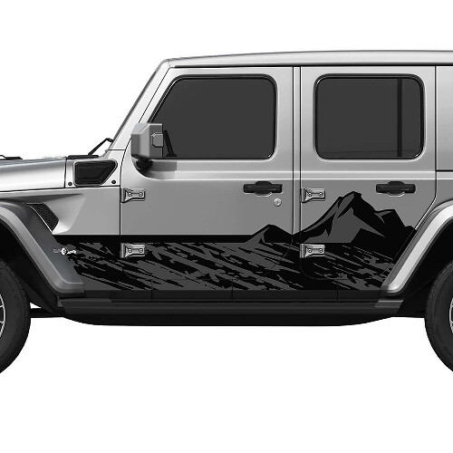 Kit de Vinilo de Pegatinas Laterales Camo Mountains para Jeep Wrangler