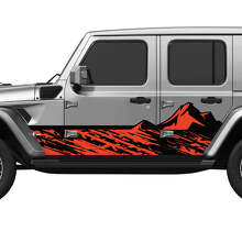 Kit de Vinilo de Pegatinas Laterales Camo Mountains para Jeep Wrangler_2