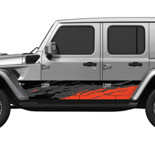 Puertas laterales de camuflaje puertas laterales de vinilo pegatina ajustada jeep wrangler 2
 2