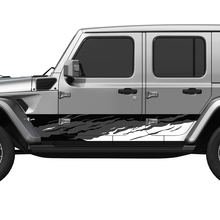 Puertas laterales de camuflaje puertas laterales de vinilo pegatina ajustada jeep wrangler 2
 3