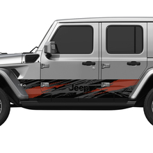 Puertas laterales de camuflaje puertas laterales de vinilo pegatina ajustada jeep wrangler 5
 2