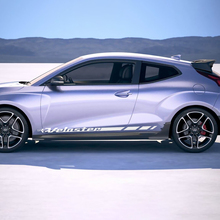 2x lateral de puertas rayas de carreras pegatinas de vinilo apto para Hyundai Veloster
 2