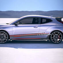 Pegatizas de vinilo Strobe Strobes de carreras de carreras
 4