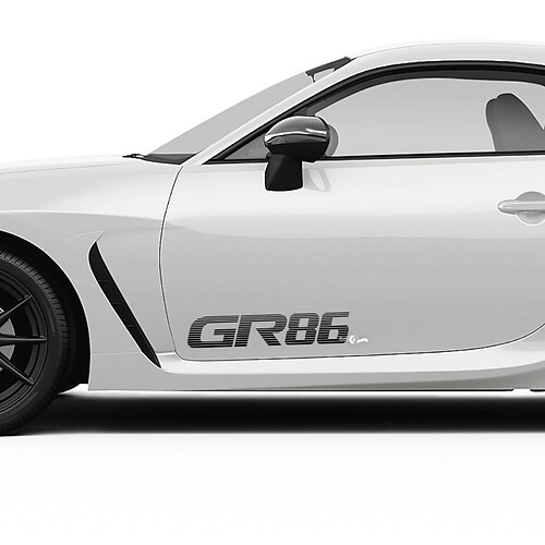Palabras de calcomanías de gráficos estroboscópicos laterales para Toyota GR86
