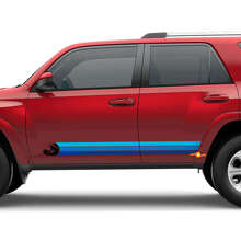 Calcomanía de vinilo con rayas onduladas de estilo vintage para Toyota 4Runner_3