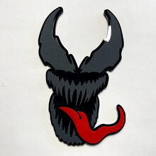 Emblema 3D personalizado estilo Venom para guardabarros, portón trasero o parrilla_4