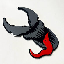 Emblema 3D personalizado estilo Venom para guardabarros, portón trasero o parrilla_5