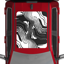 Calcomanías de vinilo de mapa topográfico gráficos para dodge ram 1500 techo de luna panorámica de tungsteno
 3
