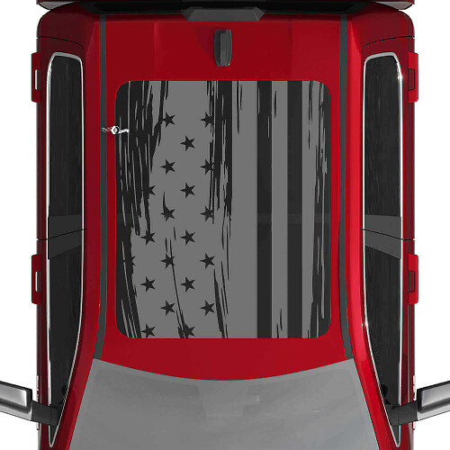 Vinilo adhesivo para techo con bandera americana envejecida para Dodge RAM 1500 Tungsten