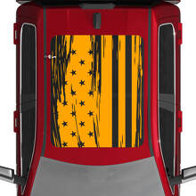 Calcomanías de vinilo angustiadas de la bandera estadounidense de EE. UU. Gráficos de calcomanías para Dodge Ram 1500 techo de luna panorámica de tungsteno 2 2
 2