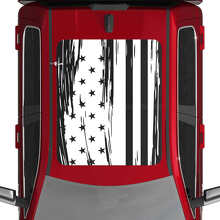 Vinilo adhesivo para techo con bandera americana envejecida para Dodge RAM 1500 Tungsten_3