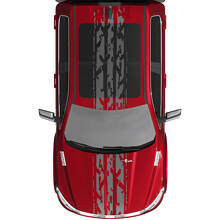 Pegatizas de calcomanías de vinilo de rally de rally para Dodge Ram 1500 Tungsten
 2