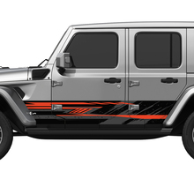Puertas laterales de camuflaje puertas laterales de vinilo pegatina ajustada jeep wrangler 5
 2