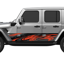 Puertas laterales de envoltura de camuflaje de camuflaje pegatina de calcomanía de vinilo Jeep Wrangler
 2
