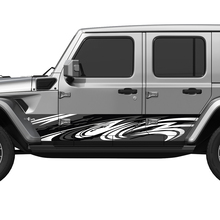 Puertas laterales de envoltura de camuflaje de camuflaje pegatina de calcomanía de vinilo Jeep Wrangler
 3