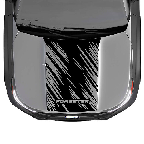 Gráfico de calcomanía de pegatinas de vinilo para capucha para Suba Forester
 1