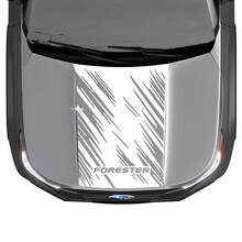 Gráfico de calcomanía de pegatinas de vinilo para capucha para Suba Forester
 2