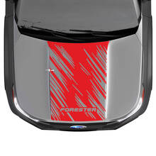 Gráfico de calcomanía de pegatinas de vinilo para capucha para Suba Forester
 3