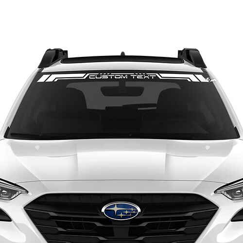 Suba Outback Wandshield Vinyl Sticker Decal Graphic
