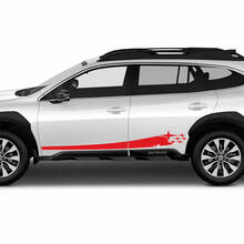 Gráfico de calcomanía de pegatinas de vinilo de panel de balancín para Subaru Outback
 3