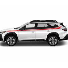 Kit de vinilo con línea decorativa superior para la puerta lateral del Subaru Outback_3