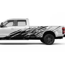 Ford F150 F250 F350 Kit de calcomanía de grunge Splash - Gráficos laterales de pegatinas de vinilo de noche 2 gráficos 2
 3