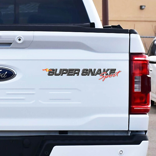 Calcomanía de vinilo para portón trasero Super Snake para camioneta Musclecar